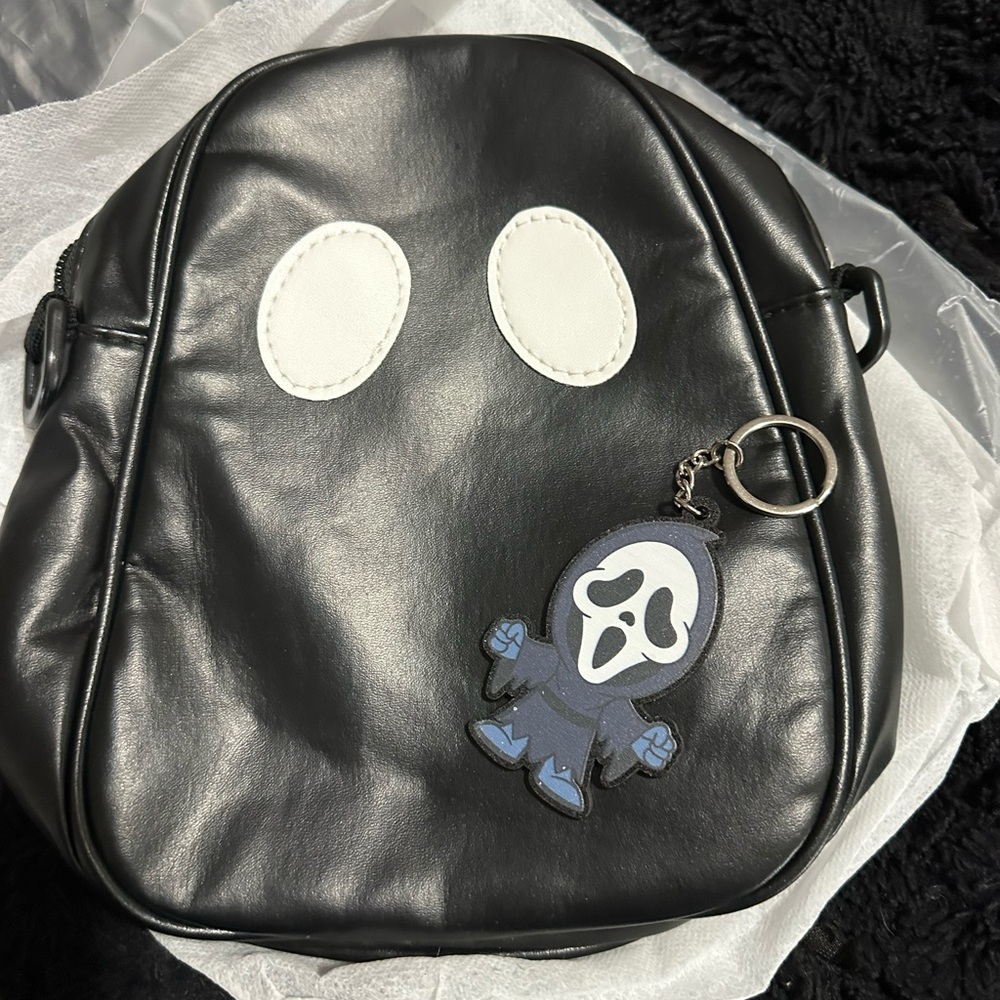 Black Ghost Face Backpack
